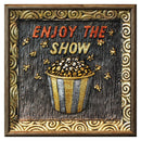 1 of 1:Premius 3D Enjoy The Show Framed Wall Decor, Brown, 14x14 Inches 