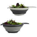 1 of 5:Home Basics Collapsible Silicone Colander with Handle, Assorted Colors, 9x14.25x1.25 Inches 