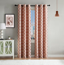 1 of 5:Eli 2-Pack Jacquard Design Grommet Panel, Spice, 78x84 Inches 