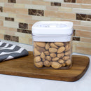8 of 12:Home Basics Twist N’ Lock Square Food Storage Canister, Clear, 1 Liters 