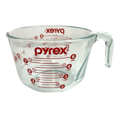 1 of 3:Pyrex Prepware Taza medidora de vidrio, 8 tazas (2 cuartos) 