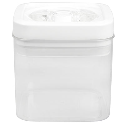 4 of 12:Home Basics Twist N’ Lock Square Food Storage Canister, Clear, 1 Liters 