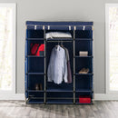 4 of 4:Armoire de rangement indépendante en tissu non tissé Home Basics, bleu marine 