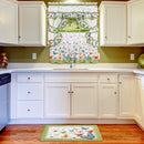 2 of 2:Butterflies Printed Cottage Window Curtain Set, 57x24 Inches, Green 