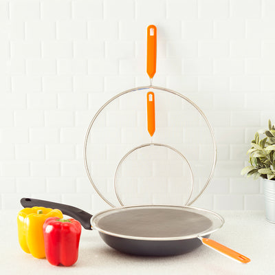 3 of 3:Home Basics 3-Piece Splatter Screen Set, Colors May Vary 