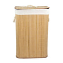 2 of 4:Panier rectangulaire en bambou Home Basics, naturel, 40 x 30 x 58 cm 