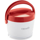 1 of 6:Crock-Pot Stainless Steel Lunch Crock Food Warmer, Red-White, 20 Ounces 
