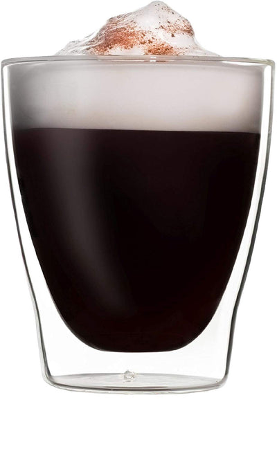 2 of 5:Circleware Thermax Tazas de café con leche de vidrio aislado de doble pared, 2 piezas, 10.4 onzas 