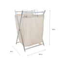 4 of 4:Neu Home Foldable Hamper with Removable Canvas Bag, Beige 