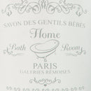 3 of 8:Home Basics Paris Design Escobillero, Blanco 