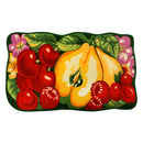 1 of 1:Tapis de cuisine imprimé poires et baies, rouge, 48 x 81 cm 