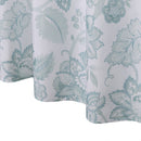 2 of 5:Cortina de ducha con estampado floral Filmore, azul spa, 70 x 72 pulgadas 