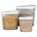 4 of 9:Home Basics 3-Piece Plastic Food Storage Container Set, White 