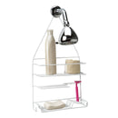 1 of 3:Bath Bliss Rubber Shower Organizer Caddy, White 