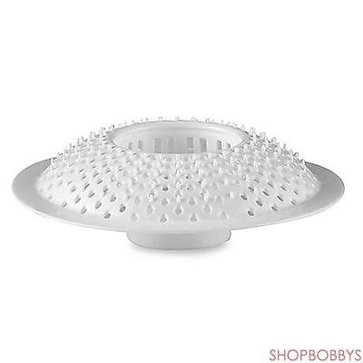 1 of 2:Colador de baño Evriholder Hair Stopper, blanco 