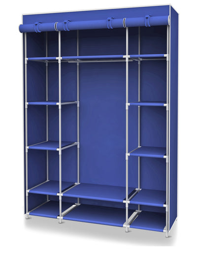2 of 4:Armoire de rangement indépendante en tissu non tissé Home Basics, bleu marine 
