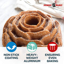 3 of 7:Nordic Ware Platinum Rose Cast Aluminum Bundt Pan, 10 Cup, Copper 