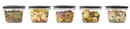 5 of 5:Ensemble de 5 contenants Rubbermaid Premier Easy Find avec couvercles, transparents, 7 tasses 