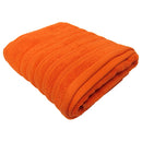 1 of 1:Drap de bain 2 épaisseurs Feather and Stitch, 32 x 64 pouces, orange vif 