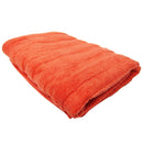 1 of 1:Feather And Stitch Zero Twist Bath Towel, 27x54 Inches, Coral 