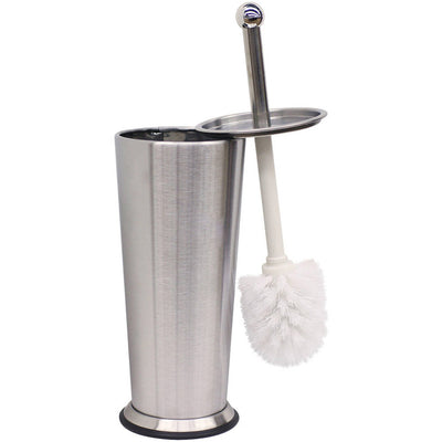 2 of 4:Home Basics Stainless Steel Toilet Brush, Chrome, 4x15.5 Inches 