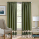 5 of 6:Panneau de fenêtre texturé Darcy à passe-tringle, vert chameau, 52 x 84 pouces 