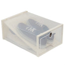 1 of 6:Boîte à chaussures Home Basics en plastique avec séparateur pour 2 paires, transparente, 34 x 24 x 15 cm 