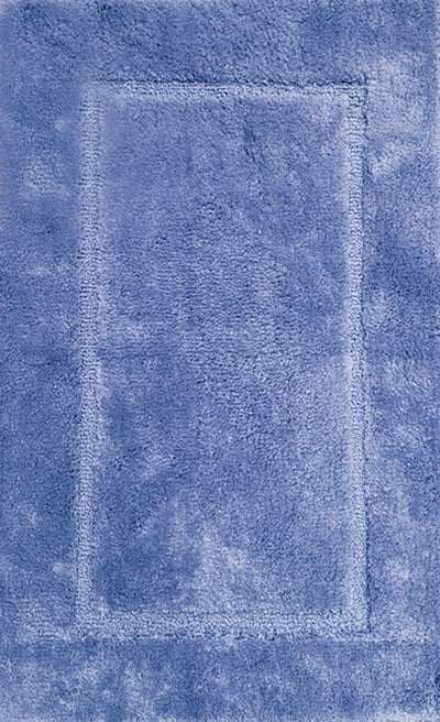 2 of 2:Derby 2-Piece Microfiber Bath Mat Set, Blue, 17x24 and 20x30 Inches 