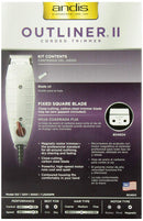 4 of 4:Andis Go Professional Outliner II Square Blade Trimmer, Gray 
