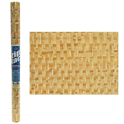 1 of 1:Zip Tac Self-Adhesive Decorative Shelf Liner Basket Weave - 9 Ft X 18 In 