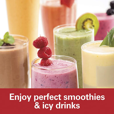 7 of 7:Hamilton Beach Smoothie Blender With 2 Travel Jars and Lids, White 