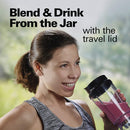 2 of 7:Hamilton Beach Personal Creations Single-Serve Blender With Travel Lid, Black, 14 Ounces 