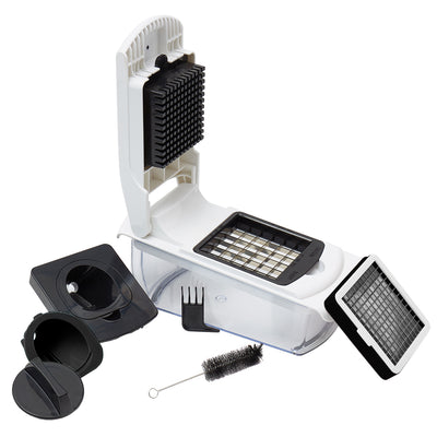 1 of 4:Home Basics Mandoline Slicer con almacenamiento, color blanco 