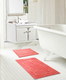 1 of 2:Derby 2-Piece Microfiber Bath Mat Set, Coral, 17x24 and 20x30 Inches 