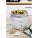 7 of 9:Maxi-Matic Elite Gourmet Rice Cooker With Steam Tray, White, 16 Cup 