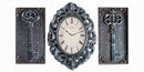 1 of 1:PREMIUS Kitchen Wall Clock Set with Accents, Gray, 14x10 Inches 