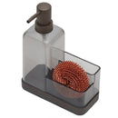 1 of 4:Home Basics Plastic Soap Dispenser with Sponge and Compartment, Bronze, 13.5 Ounces 