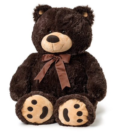 1 of 3:Oso de peluche grande JOON, marrón oscuro 
