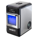 1 of 9:Arctic-Pro Ice Pellet Máquina de hielo portátil con luz ultravioleta y extracción de hielo, acero inoxidable negro 