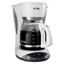 1 of 1:Mr. Coffee Simple Brew Cafetera programable para 12 tazas, color blanco 