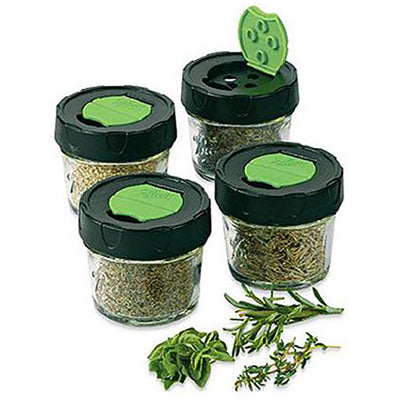 2 of 4:Ball 4-Pack Culinary Dry Herb Storage Jars , Clear, 4 Ounces 
