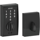 1 of 2:Schlage Century Touch Cerrojo electrónico con pantalla táctil sin llave, negro 