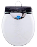 1 of 1:Bath Bliss Extra Soft Standard Round Toilet Seat, White 