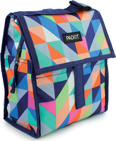 1 of 3:PackIt Freezable Lunch Bag with Zippered Closure, Paradise Breeze, 72 Ounces 