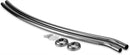 2 of 4:Home Basics Steel Curved Shower Rod, Satin Nickel, Adjusts 42-72 Inches 