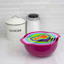 5 of 6:Home Basics Juego de preparación de cocina de plástico de 10 piezas, multicolor 