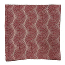 1 of 1:Circular Damask Decorative Cushion Cover, Burgundy, 18x18 Inches 