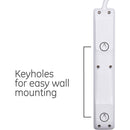 3 of 4:GE 6 Outlet Power Strip, White, 2 Feet 