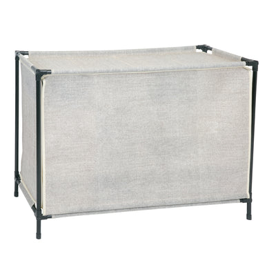 2 of 3:Simplify Zapatero organizador apilable de 16 pares con cubierta para armario, dormitorio y entrada, beige 