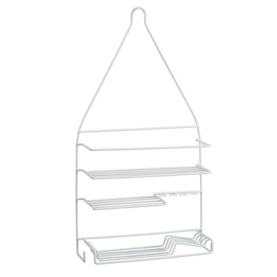 2 of 3:Bath Bliss Rubber Shower Organizer Caddy, White 